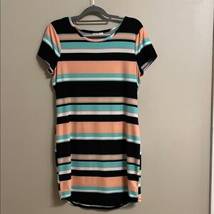 Striped Multicolor Women's Dress